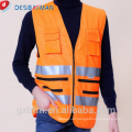 EN471 / ANSI SEA 107 3M chaqueta de seguridad de alta visibilidad bolsillo de chaleco reflectante